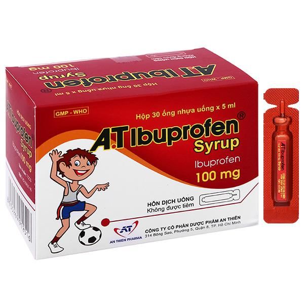 Hỗn dịch uống A.T Ibuprofen Syrup giảm đau, kháng viêm