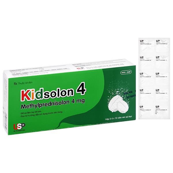 Viên sủi Kidsolon 4 hỗ trợ kháng viêm, giảm miễn dịch