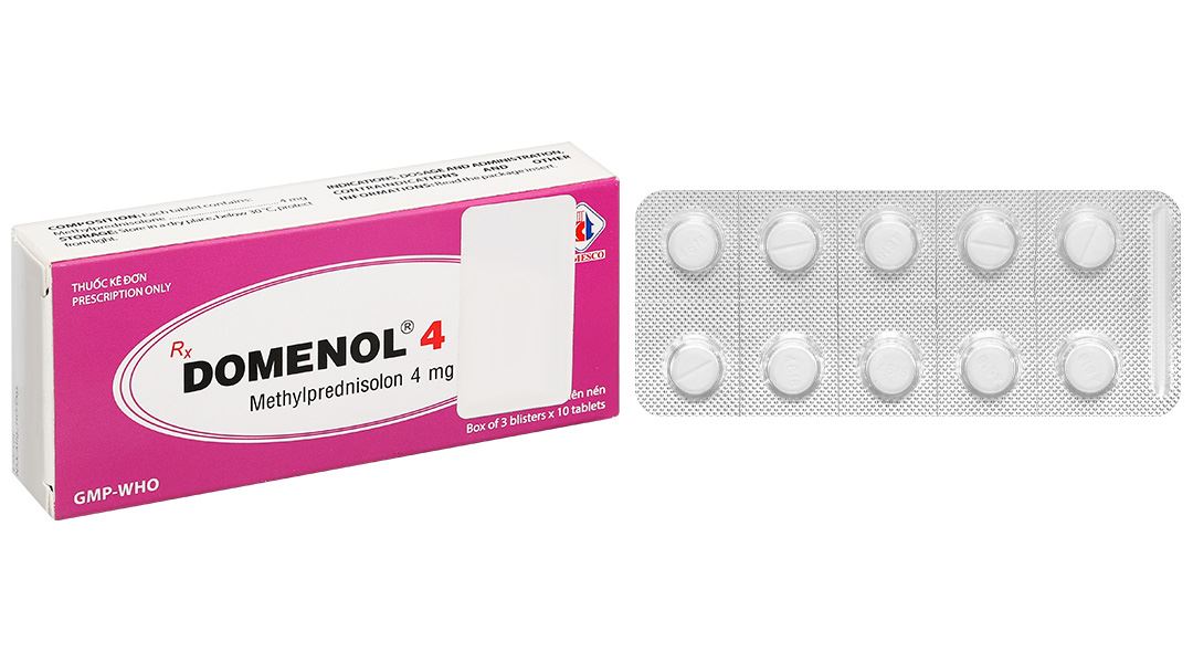 Domenol 4mg kháng viêm, điều trị viêm khớp dạng thấp, lupus ban đỏ