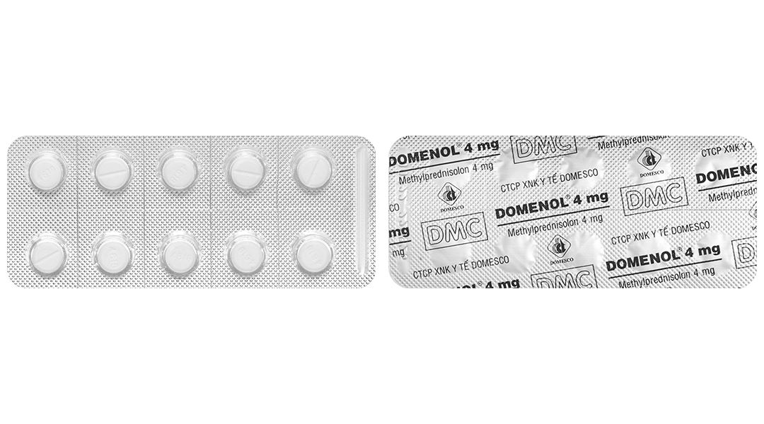 Domenol 4mg kháng viêm, điều trị viêm khớp dạng thấp, lupus ban đỏ