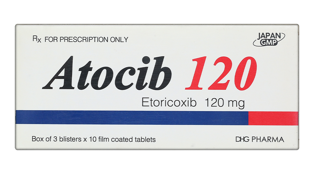 Atocib 120 trị đau xương khớp, cấp và mạn tính, viêm khớp dạng thấp