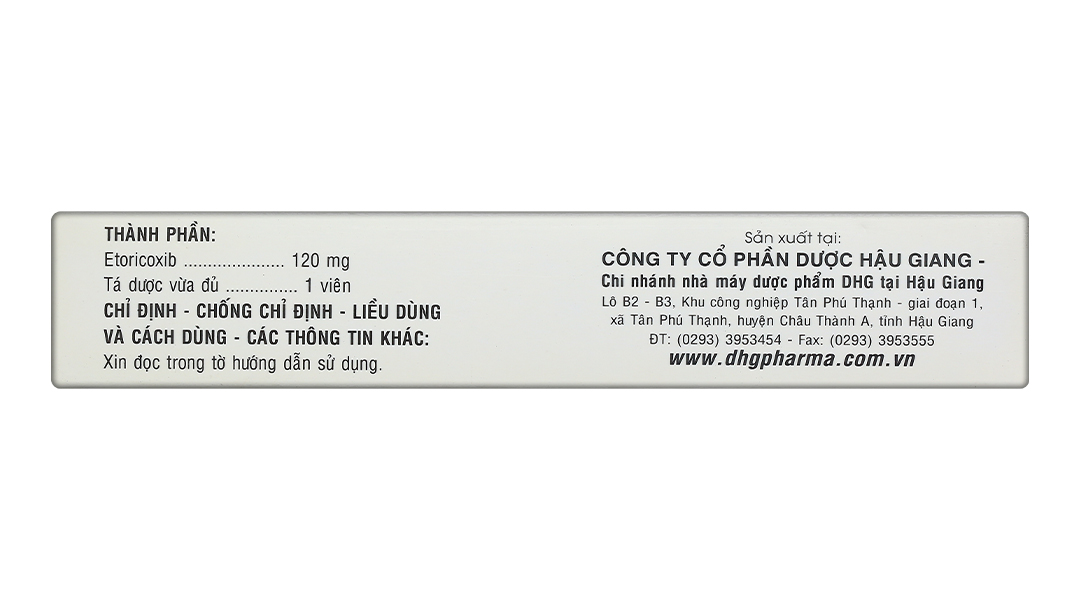 Atocib 120 trị đau xương khớp, cấp và mạn tính, viêm khớp dạng thấp