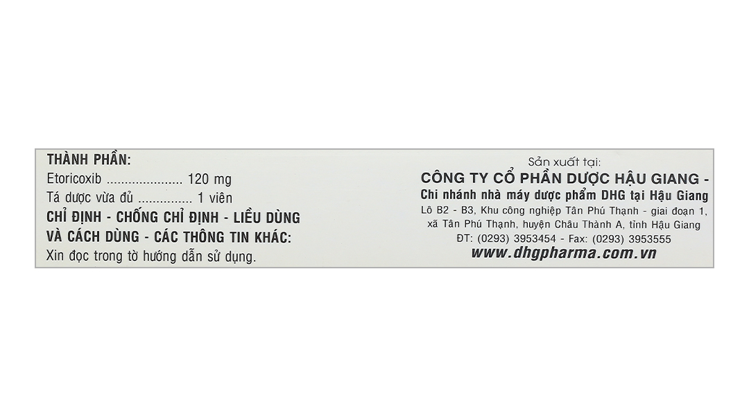Atocib 120 trị đau xương khớp, cấp và mạn tính, viêm khớp dạng thấp