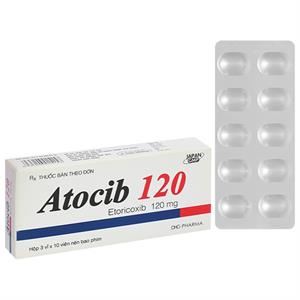 Atocib 120 trị đau xương khớp, cấp và mạn tính, viêm khớp dạng thấp
