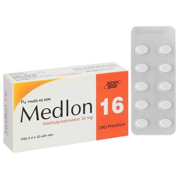 Medlon 16 điều trị rối loạn nội tiết, rối loạn thấp khớp