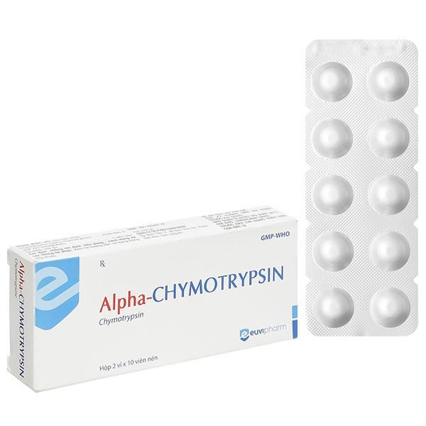 Alpha Chymotrypsin trị phù nề sau chấn thương, phẫu thuật, bỏng