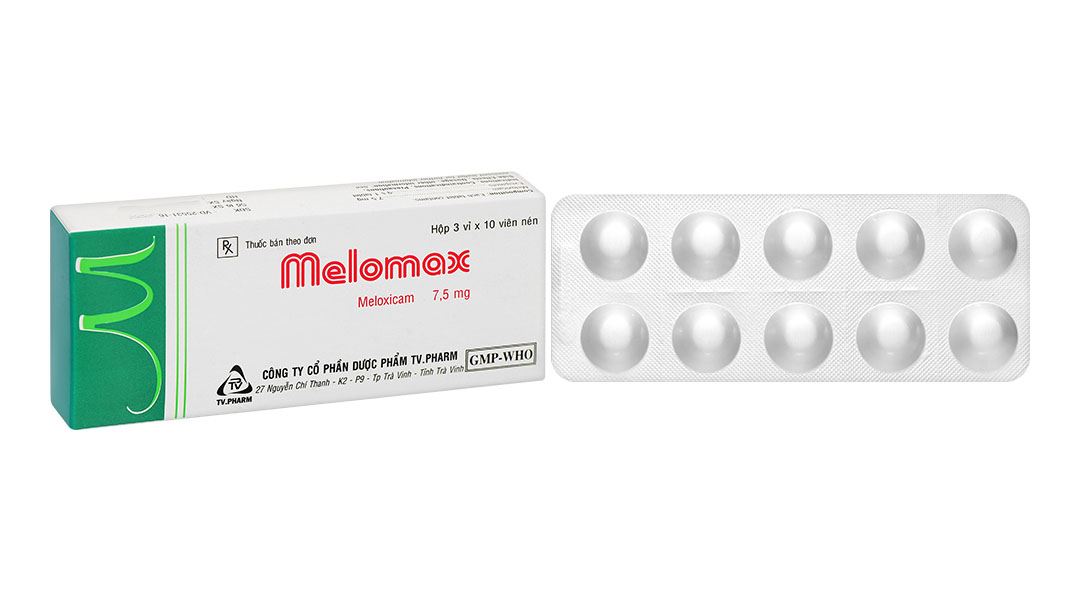 Melomax TV.Pharm 7.5mg điều trị thoái hóa khớp, viêm cột sống