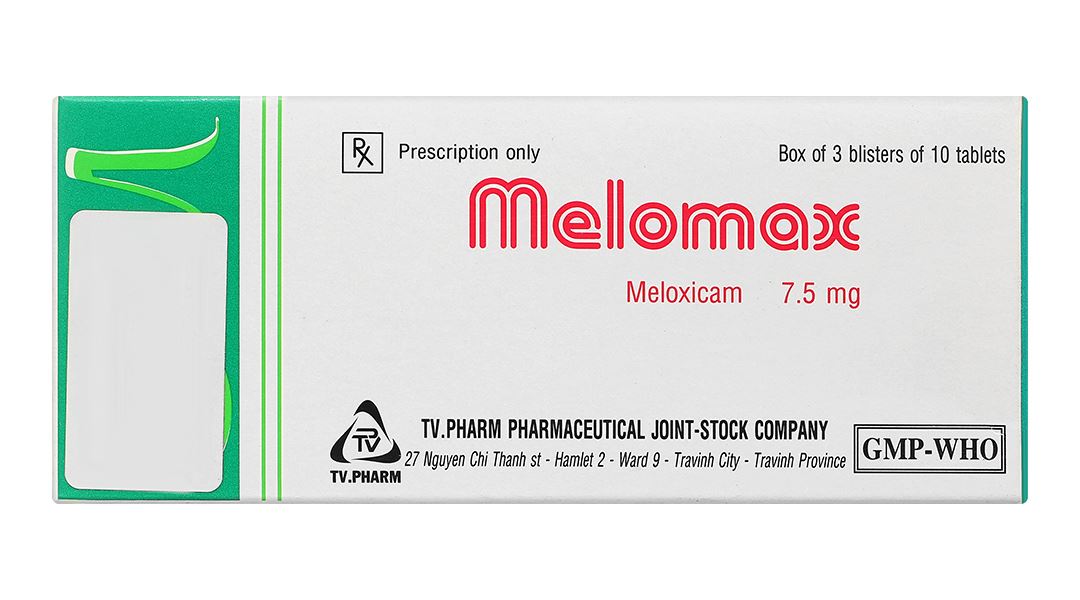 Melomax TV.Pharm 7.5mg điều trị thoái hóa khớp, viêm cột sống