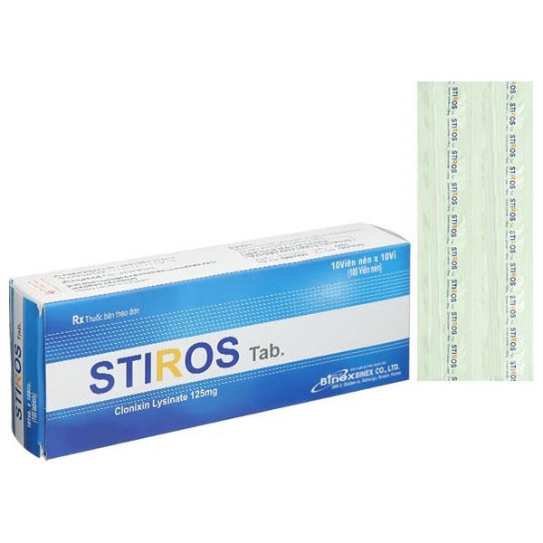 Stiros Tab. 125mg trị viêm khớp dạng thấp, đau cơ, đau dây thần kinh