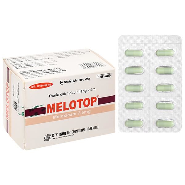 Melotop 7.5mg giảm đau, kháng viêm xương khớp