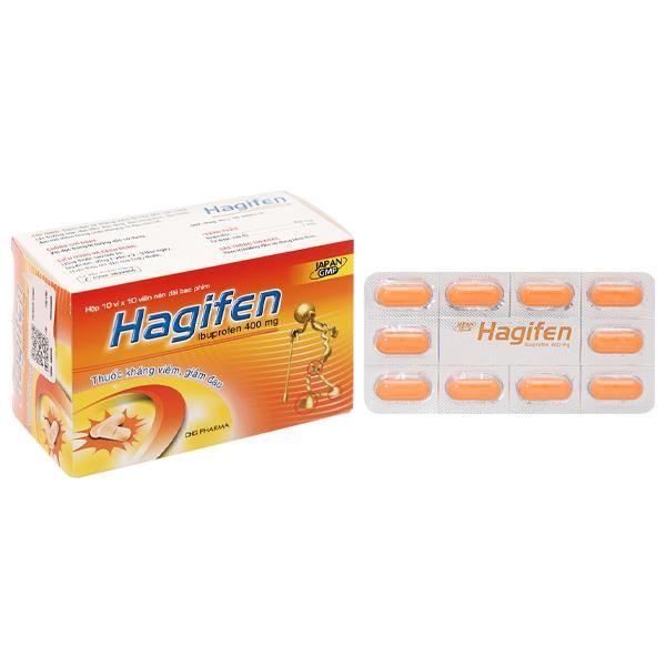 Hagifen 400mg giảm đau, hạ sốt, kháng viêm