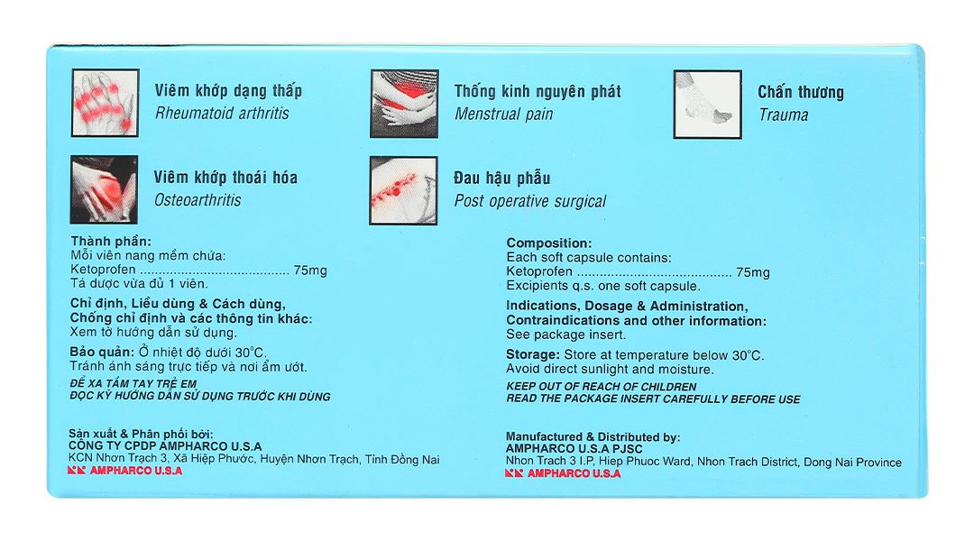 Nidal Fort 75mg giảm đau, kháng viêm xương khớp