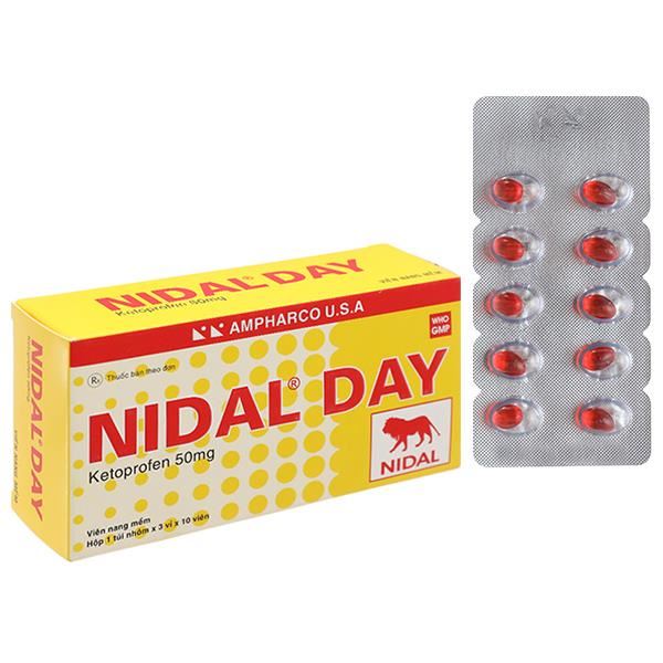 Nidal Day 50mg giảm đau, kháng viêm xương khớp