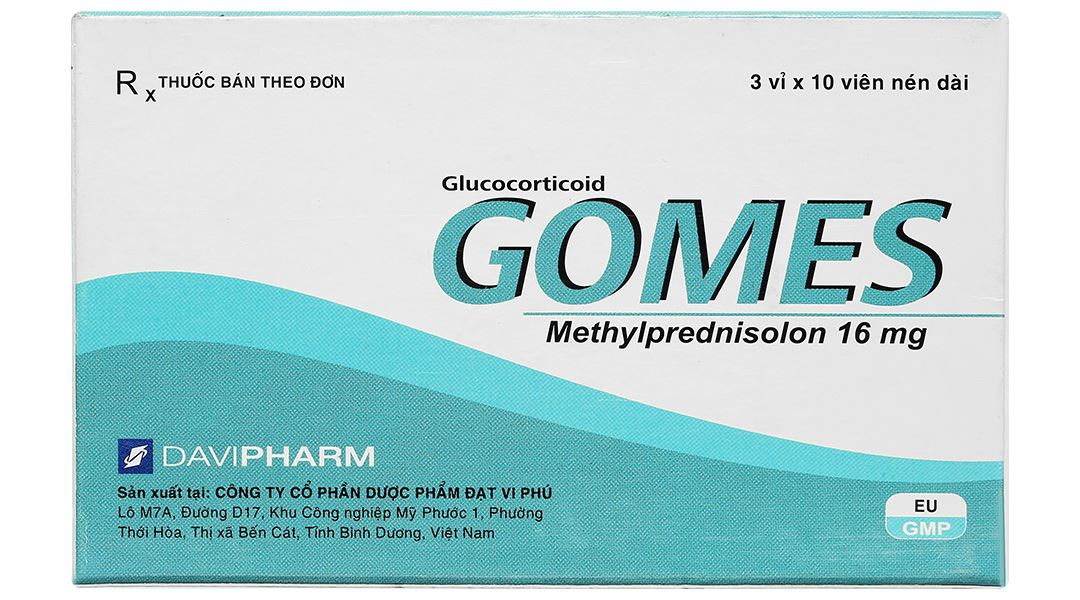 Gomes 16mg điều trị viêm khớp dạng thấp, viêm mạch