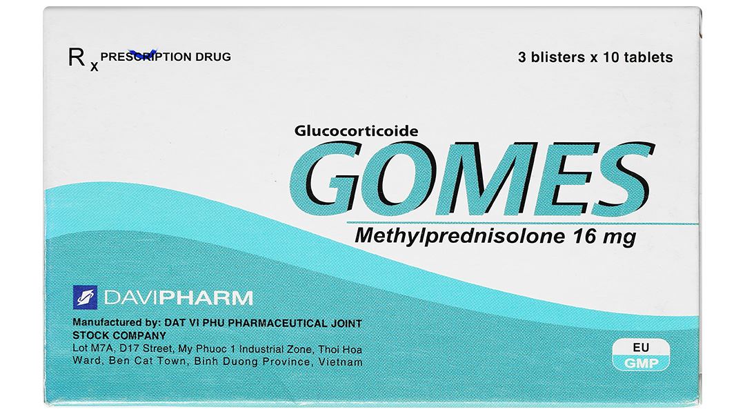 Gomes 16mg điều trị viêm khớp dạng thấp, viêm mạch