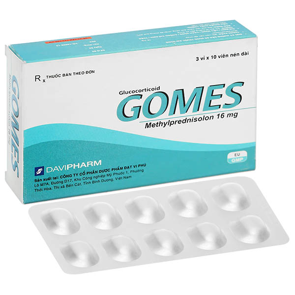 Gomes 16mg điều trị viêm khớp dạng thấp, viêm mạch