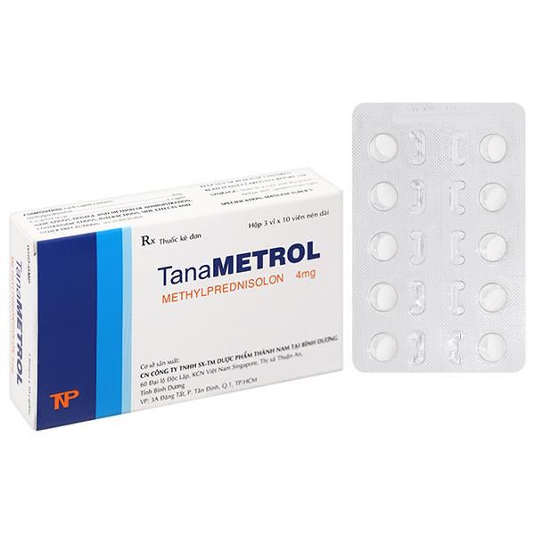 TanaMetrol 4mg hỗ trợ liệu pháp cần chống viêm và giảm miễn dịch