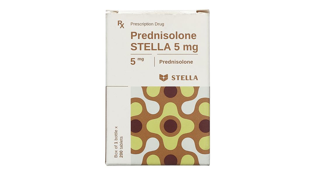 Prednisolone Stella 5mg điều trị các triệu chứng viêm, dị ứng