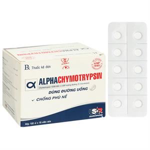 Alphachymotrypsin USAR 4200IU trị phù nề sau chấn thương