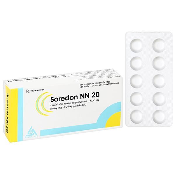 Soredon NN 20 hỗ trợ chống viêm và ức chế miễn dịch