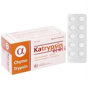 Katrypsin 4200 IU trị phù nề sau chấn thương