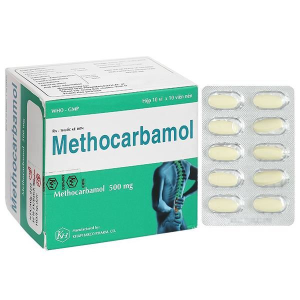 Methocarbamol 500mg trị ngắn hạn các cơn đau do chấn thương