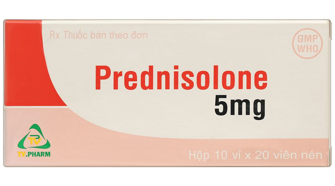 Prednisolone 5mg TV.Pharm chống viêm và ức chế miễn dịch
