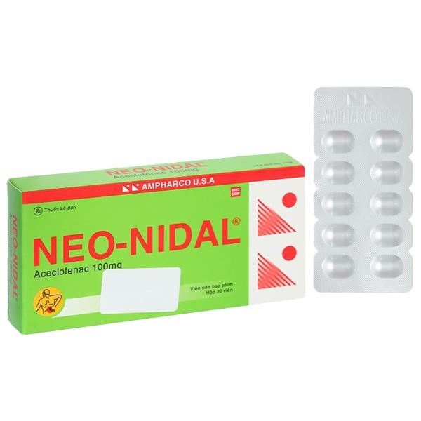 Neo-Nidal 100mg giảm đau, kháng viêm xương khớp