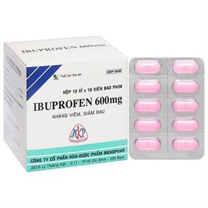 Ibuprofen Mekophar 600mg giảm đau, kháng viêm