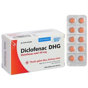 Diclofenac DHG 50mg điều trị viêm xương khớp
