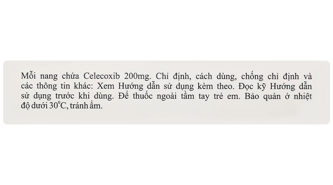 Celofin 200 điều trị viêm khớp dạng thấp, cơn đau cấp