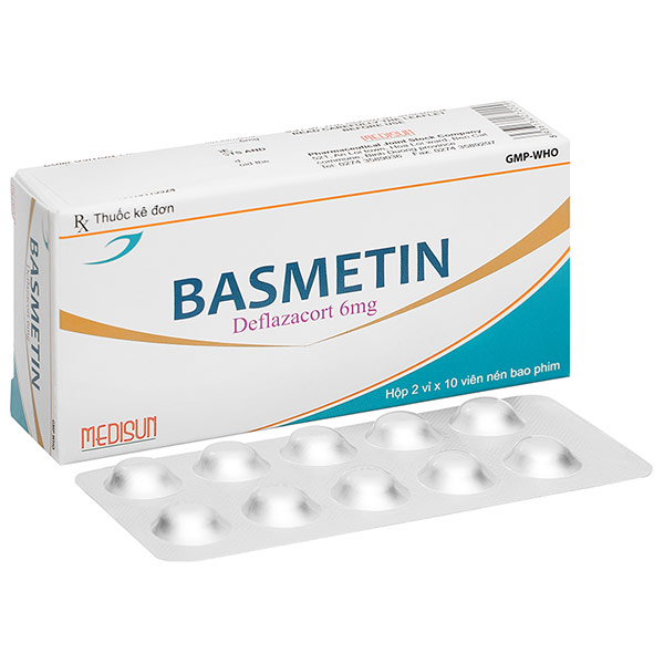 Basmetin 6mg điều trị hen phế quản, viêm khớp dạng thấp