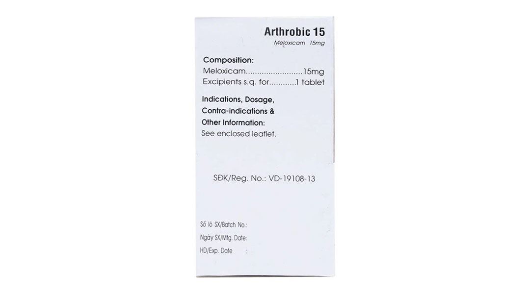 Arthrobic 15 điều trị viêm đau xương khớp, viêm khớp dạng thấp