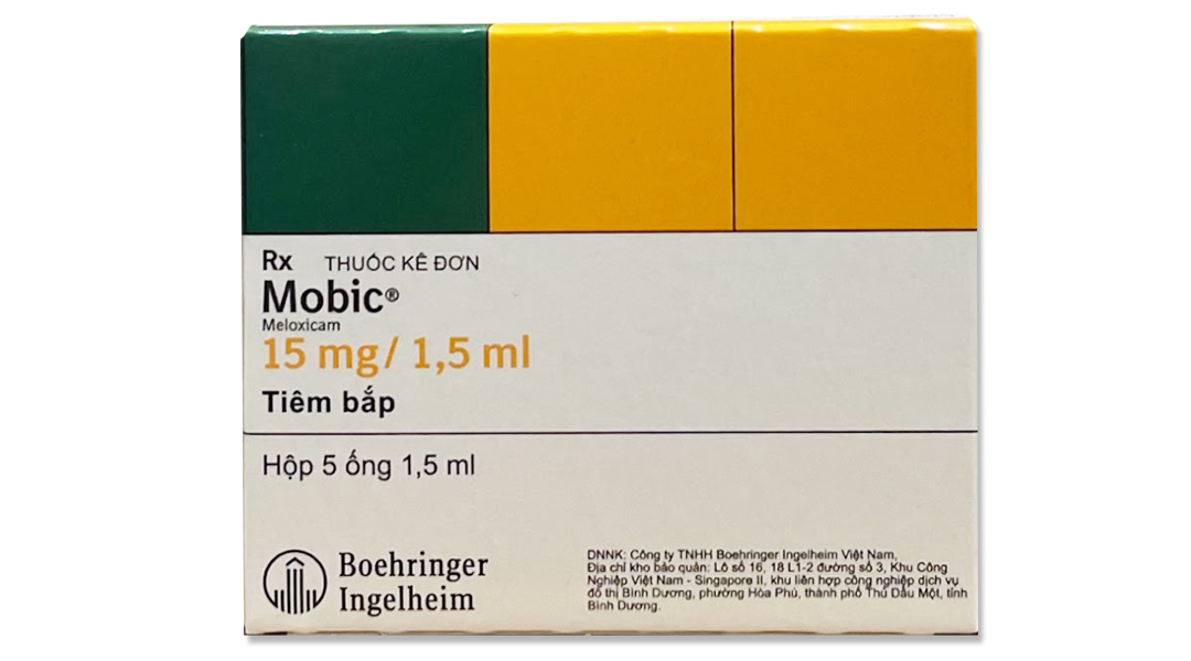 Dung dịch tiêm Mobic 15mg/1.5ml giảm đau trong viêm xương khớp