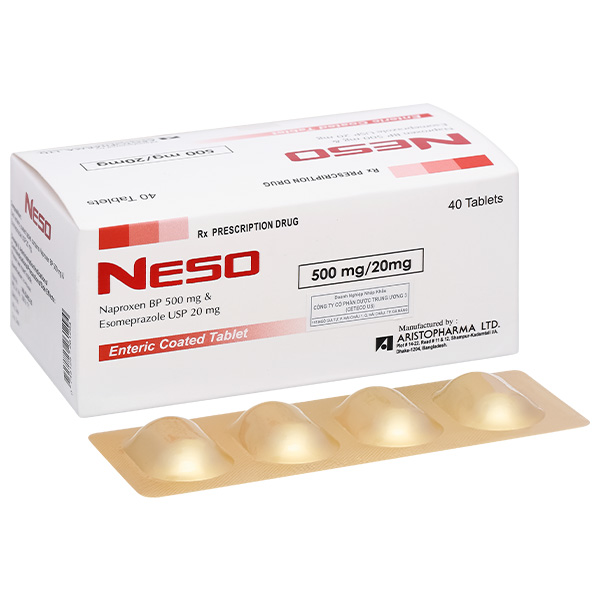 Neso 500mg/20mg trị thoái hóa khớp, viêm khớp dạng thấp