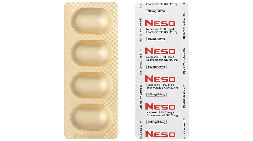 Neso trị thoái hóa khớp, viêm khớp dạng thấp 500mg/20mg