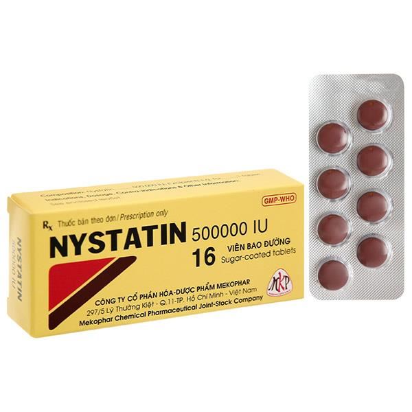 Nystatin 500000IU phòng và trị nhiễm nấm Candida
