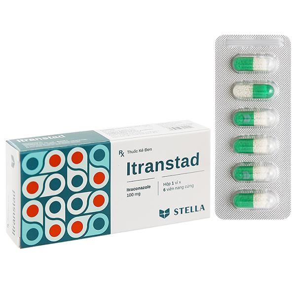 Itranstad 100mg trị nhiễm nấm Candida