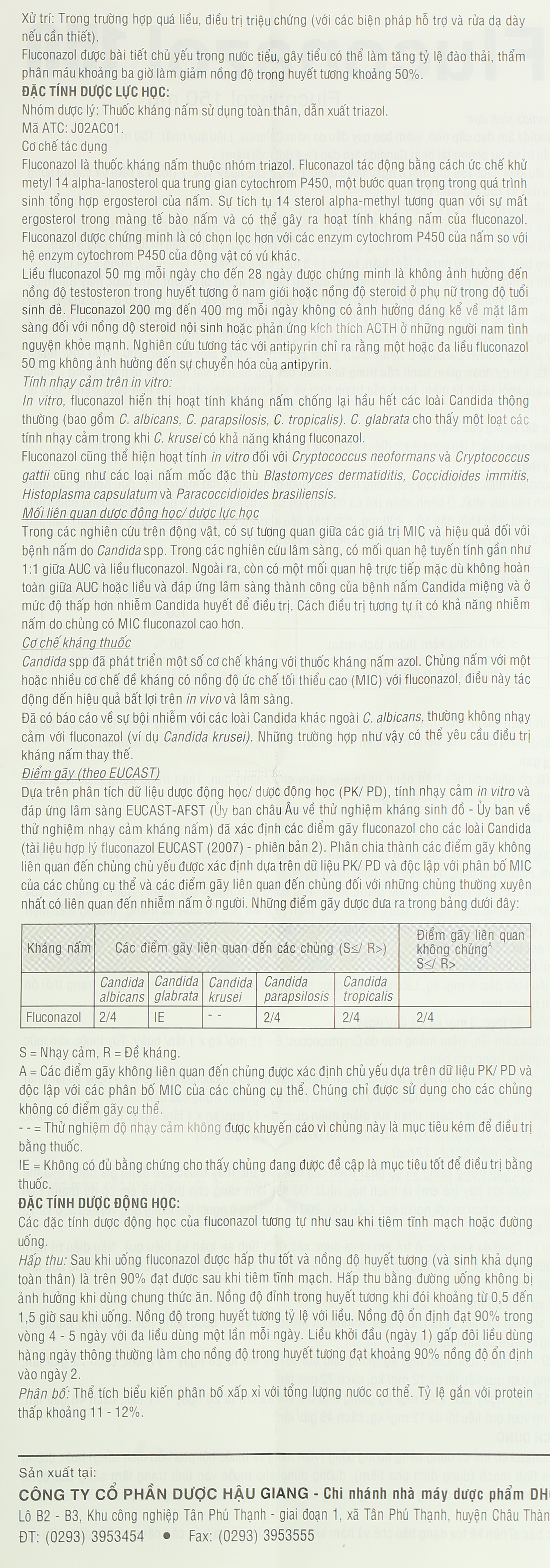 Fluconazol 150 DHG trị nhiễm nấm (1 vỉ x 1 viên) - 10