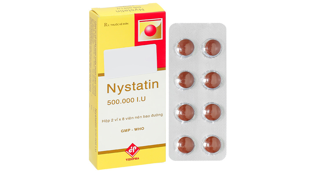 Nystatin 500.000 I.U Vidipha phòng và trị nhiễm nấm Candida