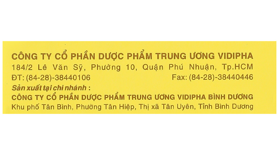 Nystatin 500.000 I.U Vidipha phòng và trị nhiễm nấm Candida