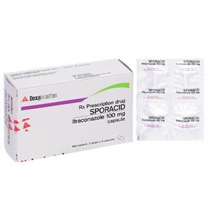 Sporacid 100mg trị nhiễm nấm Candida