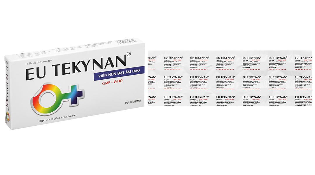 Viên đặt âm đạo Eu Tekynan điều trị viêm âm đạo