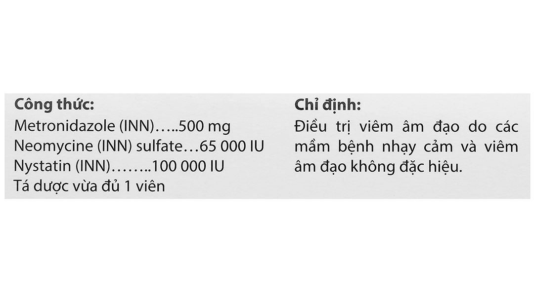 Viên đặt âm đạo Eu Tekynan điều trị viêm âm đạo