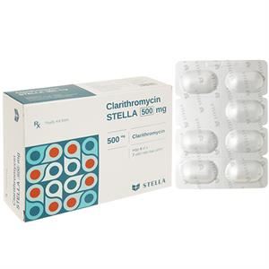Clarithromycin Stella 500mg trị nhiễm khuẩn