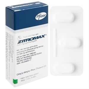 Zitromax 500mg trị nhiễm khuẩn