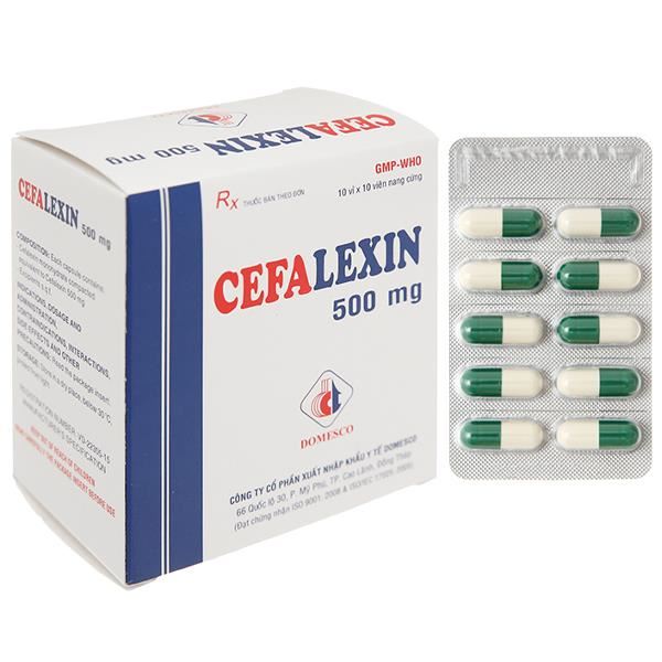 Cefalexin Domesco 500mg trị nhiễm khuẩn