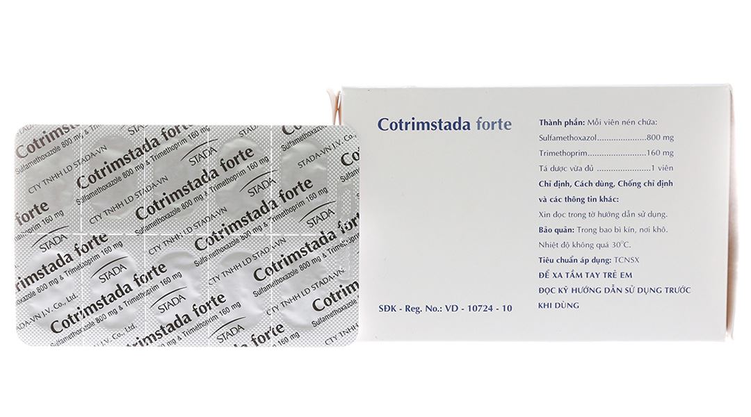 Cotrimstada Forte 800mg/160mg trị nhiễm trùng