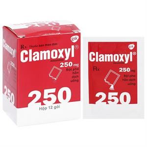 Bột pha hỗn dịch uống Clamoxyl 250 trị nhiễm khuẩn