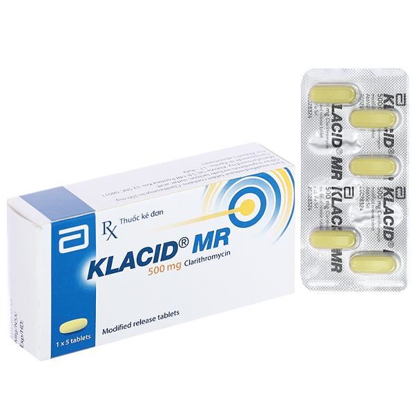 Klacid MR 500mg trị các nhiễm khuẩn do vi khuẩn nhạy cảm
